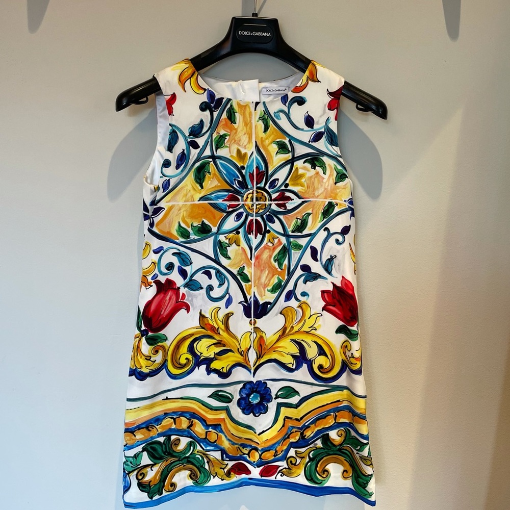 Dolce & Gabbana Girls Silk Dress Size 7-8, WORN ONCE